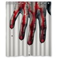 thumbnail image 1 of ABPHQTO Scary Bloody Hands Help Me Cortina de ducha Cortina de ducha impermeable 150x180 cm, 1 of 2