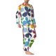 thumbnail image 2 of Balery Colorful Butterflies Pijama para Hombre de Dos Piezas con Manga Larga, Conjunto de Dormir y Descanso Suave con Bolsillos-Large, 2 of 7