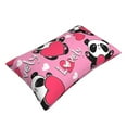 thumbnail image 3 of Balery Panda Heart Valentine Pink Bedding Queen Pillow Cases - Envelope Closure - Soft Brushed Microfiber Fabric - Shrinkage and Fade Resistant Pillow Cases-20"x30", 3 of 9