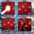 thumbnail image 5 of 13X6 ft Snowflake Christmas Garage Door Decoration Background Sparkle Red Theme Xmas Glittering Stars Christmas Balls Warm Festive Patterns Backdrop New Year Eve Family Party Decor Banner Cover, 5 of 5