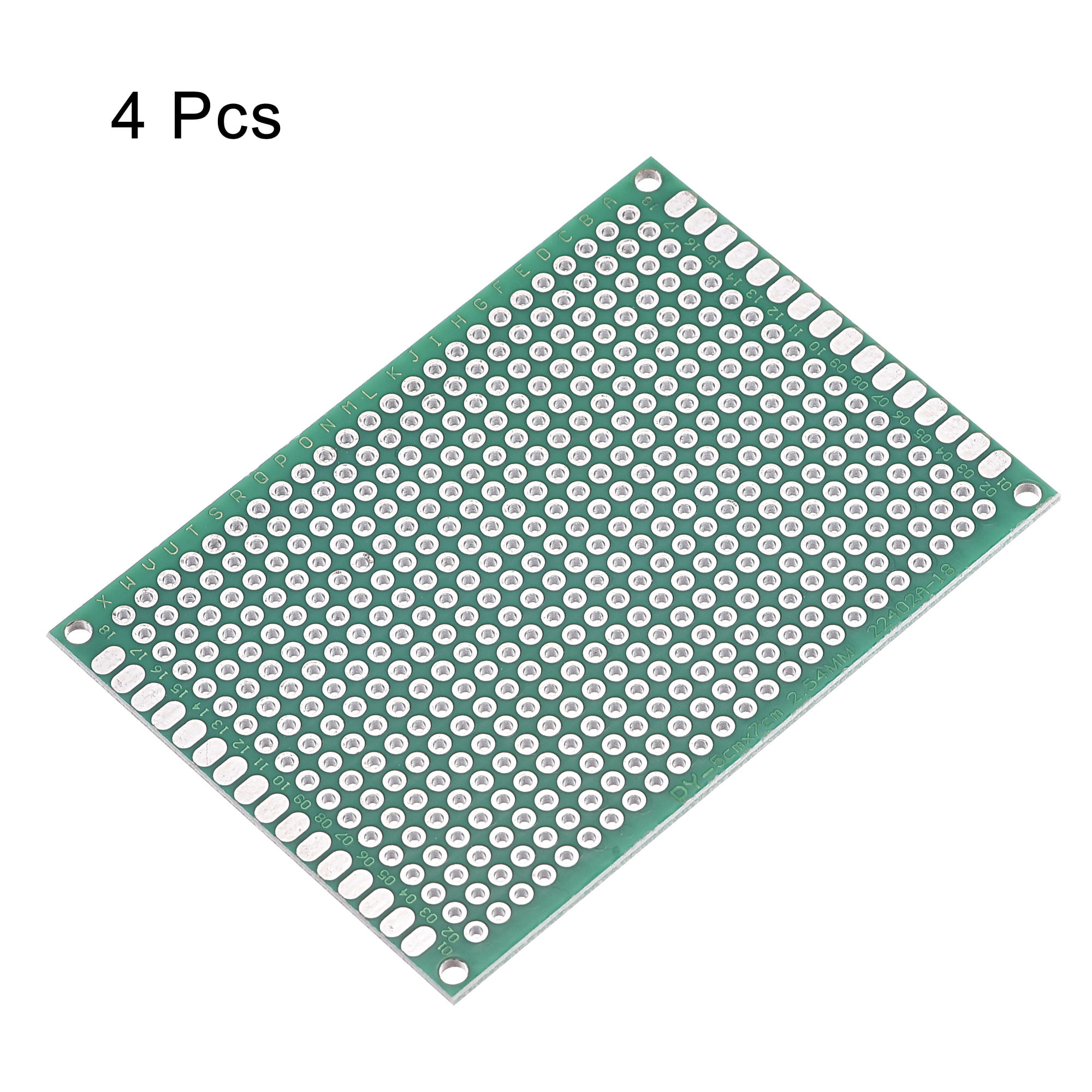 pcb 2Pcs PCB Board Double Sided Printed Circuit Prototyping Boards 60mmx80mm Green 