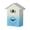 Blue, variant on NEXAVKPR Chimings Cookoo Clock Volumes Adjustable Cookoo Clock Wall Decoration Battery Operated Pendulums Cuckoo Clock for Home