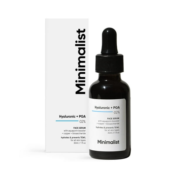 Sérum Minimalist 2% de ácido hialurónico y PGA 30 ml para hidratación