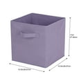 thumbnail image 3 of Mainstays Storage Cube Fabric Basket Bin - Foldable, Great for Nursery, Playroom, Closet, Home Organization, 3 of 6