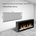 thumbnail image 2 of Litedeer Homes Electric Fireplace Insert ZEF78V Litedeer Latitude II Smart Wall Mounted Electric Fireplace With App 68 inch, 2 of 5