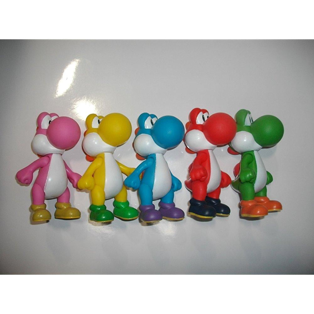 5 Color Yoshi Figure Set Super Mario Characters Figure Collection 3