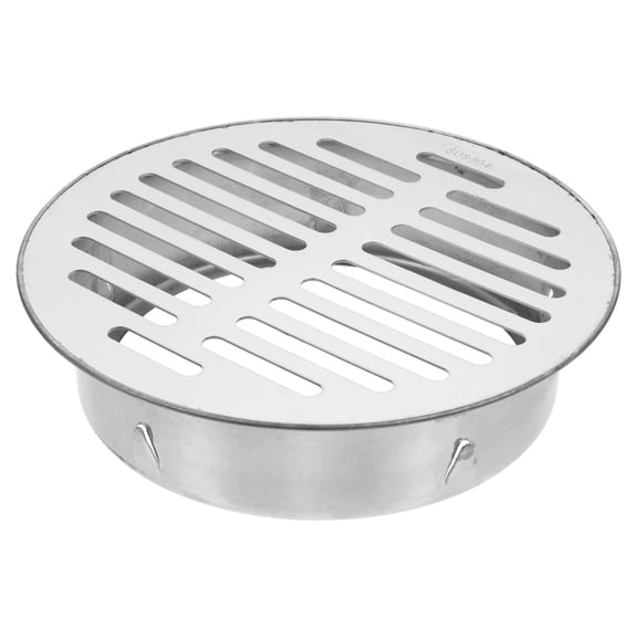 FENGGUIQU Stainless Steel Floor Drain Cover for Outdoor Use with High Drainage Capacity and Easy Maintenance Silver 4 Inch