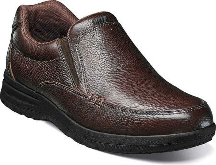 (取寄) ナン ブッシュ メンズ カム モック トゥ スリッポン Nunn Bush men Cam Moc Toe Slip-On Cognac Tumbled Leather Nunn Bush Men's Cam Moc Toe Slip-On, Cognac Leather, Memory Foam
