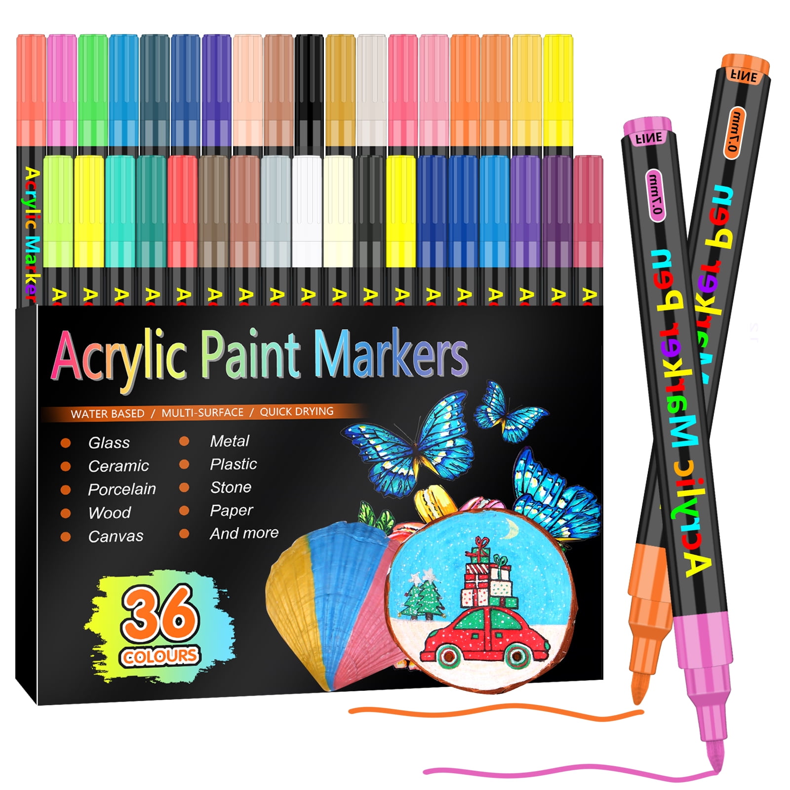 Acrylic Paint Marker Pens 48/60 Color Painting Markers – Zscm The world of  painting art, art painting dreams