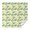 Yellow Lemon Fruit, variant on Yellow Lemon Slices Green Pattern Square Tablecloth,Waterproof Square Table Cover,Wipeable Spillproof Washable Table Cover for Home Kitchen Party Decor 42"X42"(107x107cm)