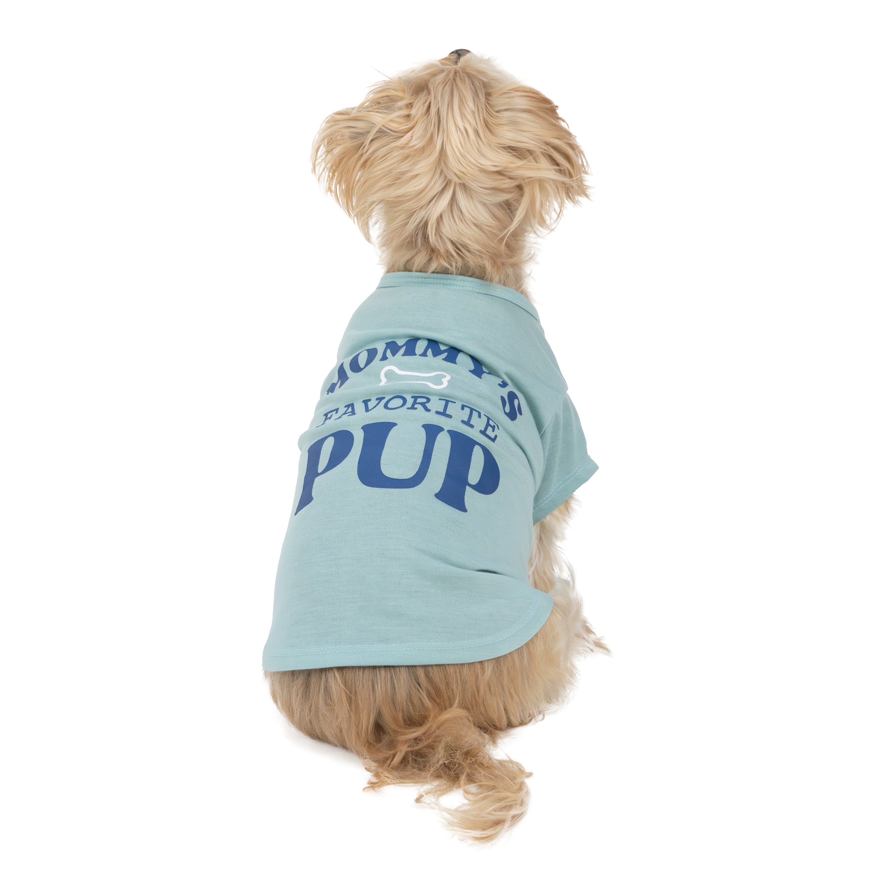 Vibrant Life Mommy's Favorite Pup Dog T-Shirt, Blue, Small