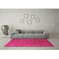 thumbnail image 3 of Ahgly Company Indoor Round Oriental Pink Industrial Area Rugs, 3' Round, 3 of 4