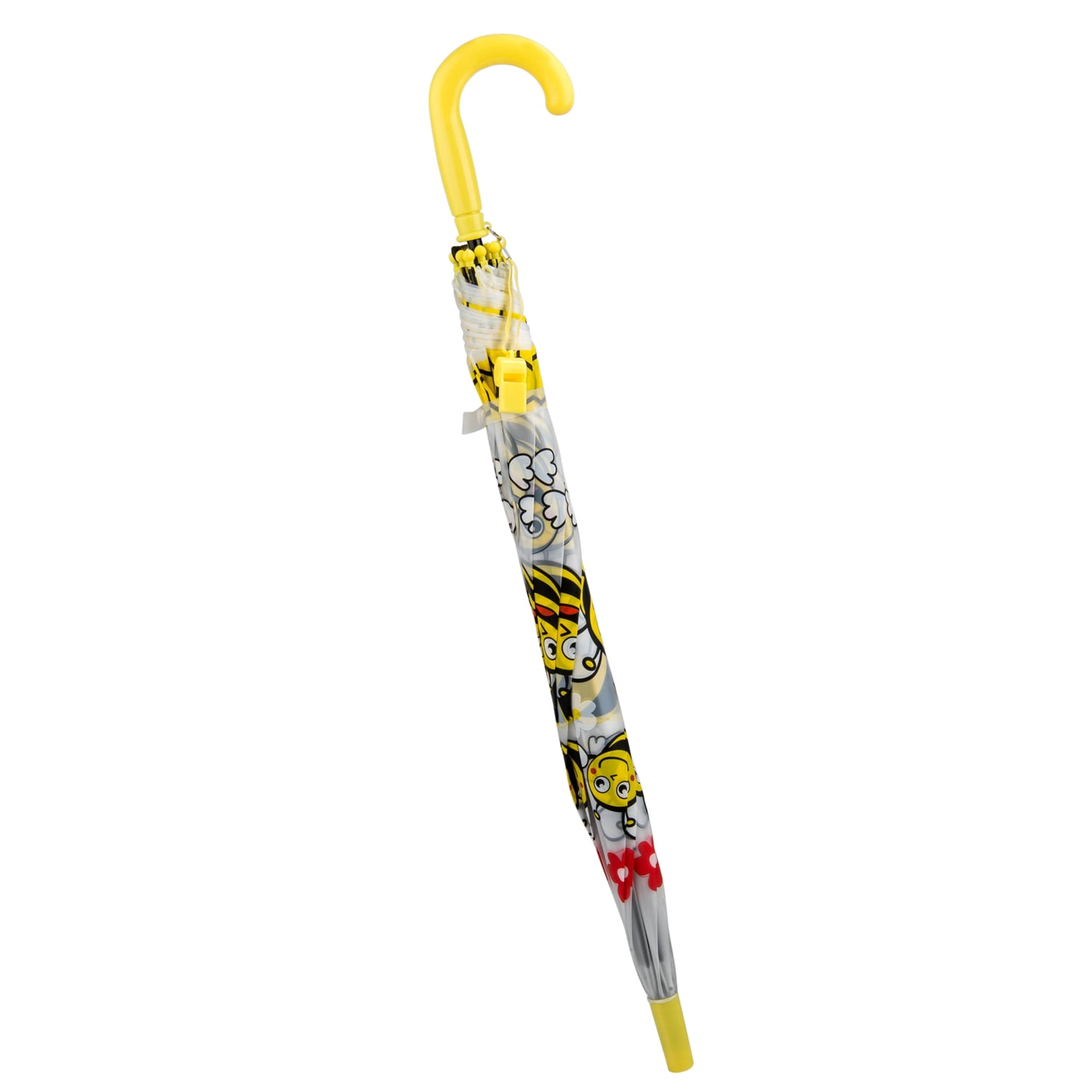 Lightweight Cartoon Friends Children's Umbrella With Plastic Safety Whistle, Easy Open Button, And Comfortable Grip Handle