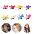 thumbnail image 2 of KAKOWELY 8 pinzas para el pelo con forma de orquídea, estilo hawaiano, accesorio para el pelo de fiesta para niñas., 2 of 4