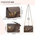 thumbnail image 7 of KUIFORTI Elephant Womens Crossbody Flap Bag Trendy Portability Cell Phone Women's Shoulder Handbags Hard-Wearing Small Bag with Removable Chain for everyday, 7 of 7
