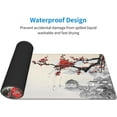 thumbnail image 4 of Japanese Blue and White Wave Gaming Mouse Pad Extended Large Mouse Mat Desk Pad, Stitched Edges Mousepad, Long Non-Slip Rubber Base Mice Pad, 31.5 X 11.8 Inch, 4 of 6