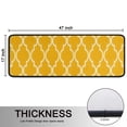 thumbnail image 5 of Kitchen Rugs Sets Of 2,Yellow Geometric Quatrefoil Pattern Anti Fatigue Kitchen Mat Rugs Non Slip Washable,Decorative Kitchen Floor Mats for Kitchen,Sink,Laundry,17"x47"+17"x47", 5 of 5