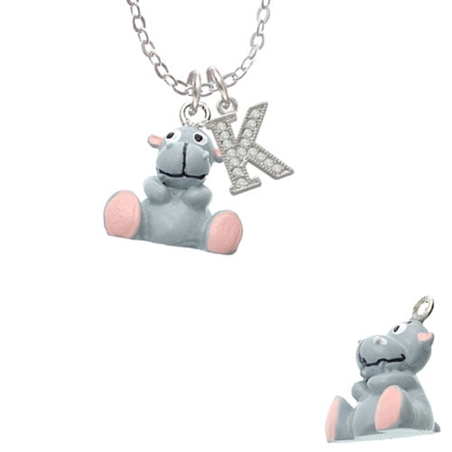 Bicone Crystal Necklace Delight Jewelry Resin Purple Hippopotamus Honey 18