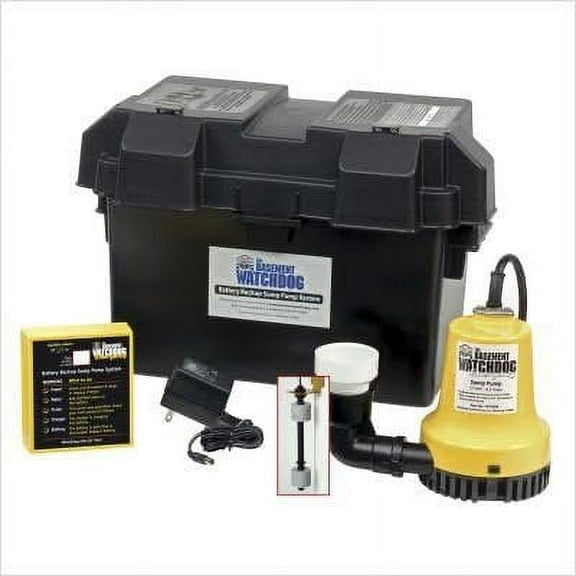 Basement Watchdog Sump Pump Backup Emergency SMP PMP - Manual, 2000 GPM - Multicolor