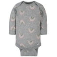 Gerber Baby Girls' Long Sleeve Onesies Bodysuits, 6Pack
