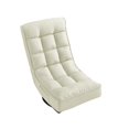 thumbnail image 3 of Posh Living Woodrow Linen Recliner/Floor Chair Beige, 3 of 8