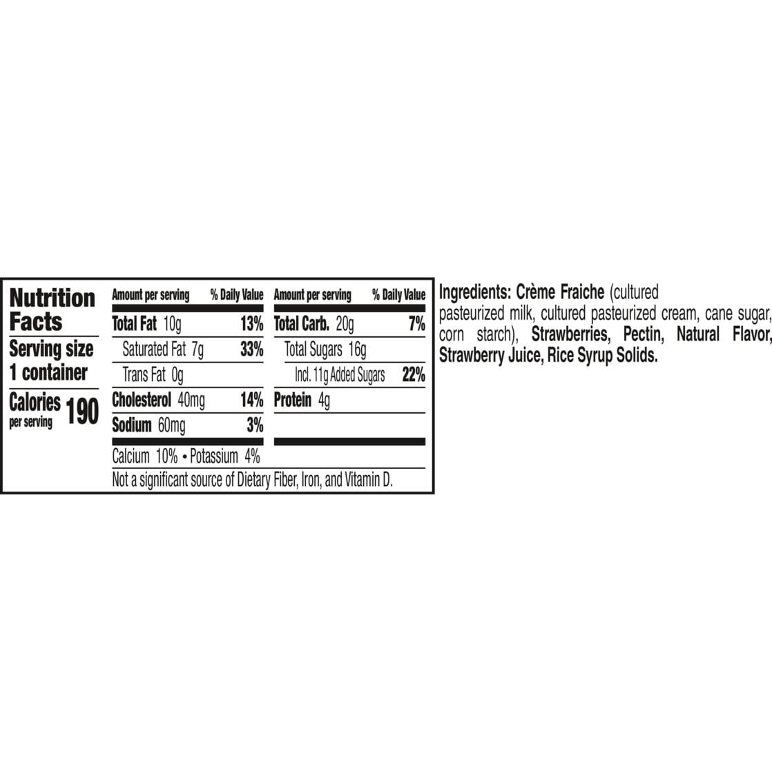 Haagen Dazs Cultured Cream Yogurt Style Snack, Strawberry, 4 oz Cup