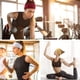 thumbnail image 4 of Paquete de 6 diademas deportivas para yoga para mujer, elásticas, antideslizantes, para correr, entrenamiento, bandas para el pelo oso de fresa  Electrónica, 4 of 5
