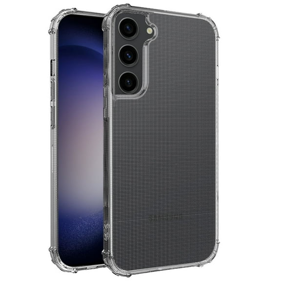 For Samsung Galaxy S23 FE /Fan Edition Hybrid Transparent TPU Rubber Silicone 4 Corners Gel Shockproof Protective Back Cover ,Xpm Phone Case [ Clear ]