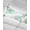 Mint, Emerald, White, variant on 1 Pack Fluorescent Light Cover for Ceiling Lights, Turquoise Floral Magnetic Classroom Light Filters 4x2 Feet, Modern Abstract Art Flowers Aesthetic Decorative Ceiling Shade Panel for Office
