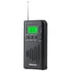 thumbnail image 1 of Mini Radio Portátil Radio AM FM Radio Estéreo Pequeña Digital LCD (negro EE. UU.), 1 of 9