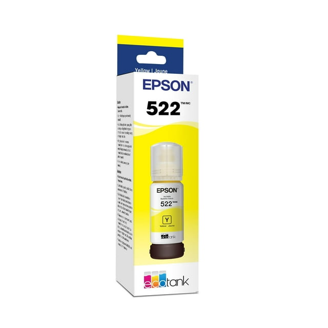 Botella de tinta Epson 522 EcoTank de ultra alta capacidad amarilla