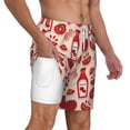 thumbnail image 3 of Goofa Tomatoes Printed Men's Swim Trunks Board Shorts Quick Dry Mens Swimming Trunks with Compression Liner,Breathable Fit Hawaii Beach Shorts-XX-Large, 3 of 9