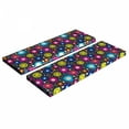 thumbnail image 1 of Colorful Bench Cushion Set of 2, Doodle Style Lively Colored Daisy Blooms Cheerful Fun Garden Composition, Standard Size Foam Pad and Decorative Cover, Multicolor, by Ambesonne, 1 of 4