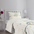 thumbnail image 3 of Ambesonne Vintage Quilted Bedspread Set 2 Pcs, Ornaments Art, Twin Size, Multicolor, 3 of 5