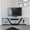 White Black, variant on Sares 47'' Corner TV Stand Media Console Table - Modern Design Tv Stand - Natural Oak and White Finish