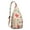 Beige, variant on Boho Crab Sling Backpack – Watercolor Ocean Marine Life Daypack with Vintage Coastal & Tropical Coral Design, Lightweight Nautical Crossbody Travel Bag for Beach Lovers & Outdoor Style
