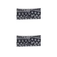 thumbnail image 3 of Diadema de ganchillo Qarigey Banda para la cabeza deportiva Estampado de flores 2 2piezas, 3 of 6