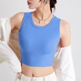 thumbnail image 2 of Aboser Womens Workout Tank Top with Built in Bra Slimming U Neck Yoga Shirt Athletic Gym Tank Tops for Women Layering Tanks Stretch Casual Sleeveless Basic Tees, 2 of 8