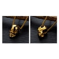 thumbnail image 5 of Collar Colgante TUNC Vintage Calavera Águila Oro Sencillez, 5 of 5
