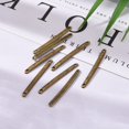 thumbnail image 6 of 100 pc Tibetan style Bar Links connectors for Jewelry Design Cadmium Free & Nickel Free & Lead Free Strip Antique Bronze 3x33x1mm Hole: 1mm, 6 of 6