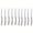 10pcs, variant on Stainless Steel Diamond Threaded Steak Knives Set, 12 Pieces (6 Pairs) Thickened Western Style, Dishwasher Safe for Home Restaurant Kitchen