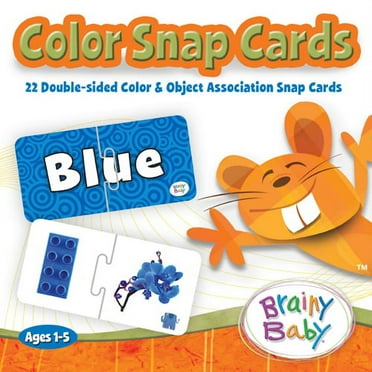 brainy baby color snap card game