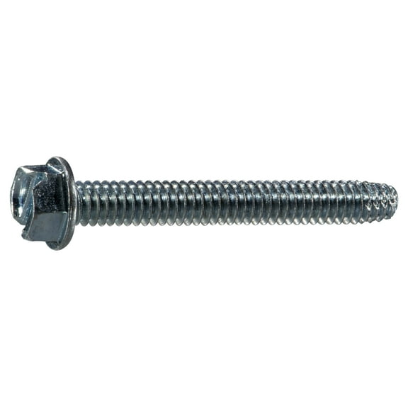 1/4"-20 x 2" Zinc Hex Washer Head Type F Sheet Metal Screws (10 pcs.)