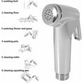 thumbnail image 5 of Juego de rociador de bidé, material ABS resistente a los impactos para un rociado suave y bajo, rociador de bidé de uso multifuncional con fácil instalación, adecuado para limpiar inodoros, regar, 5 of 5