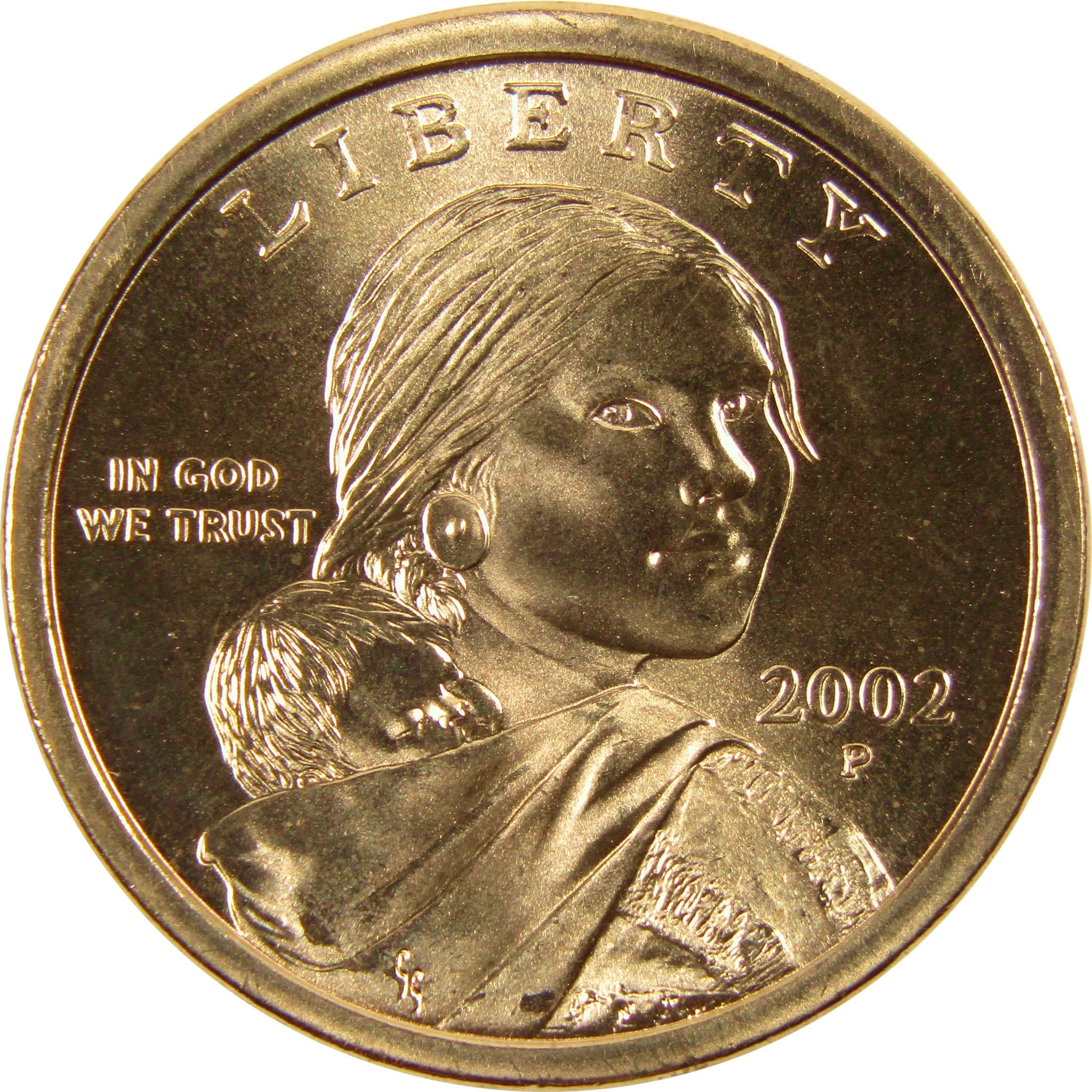 2002 P Sacagawea Native American Dollar BU Uncirculated $1 Coin ...
