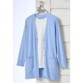 thumbnail image 5 of Woman Within Plus Size Perfect Longer-Length Cotton Cardigan Sweater, 5 of 6