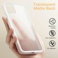 thumbnail image 2 of JETech Matte Case for iPhone 11 Pro 5.8-Inch, Shockproof Military Grade Drop Protection, Frosted Translucent Back Phone Cover, Anti-Fingerprint (Frosted Clear), 2 of 6