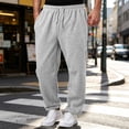 thumbnail image 2 of Nestiefly Mens Baggy Sweatpants Wide Leg Drawstring Waist Straight Sweat Pant 2026 Casual Workout Gym Athletic Trousers with Pockets Light Gray 3XL, 2 of 9