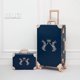 thumbnail image 3 of Bolsa de viaje de PU con bordado a mano para mujer, juego de equipaje rodante, Maleta Retro con bolso de mano, 13 ", 20", 22 ", 24", 26 ", novedad, 3 of 4