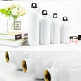 thumbnail image 5 of ✪ White Blank Sublimation Water Bottle with Carabiner Aluminum Leakproof Kettle, 5 of 15